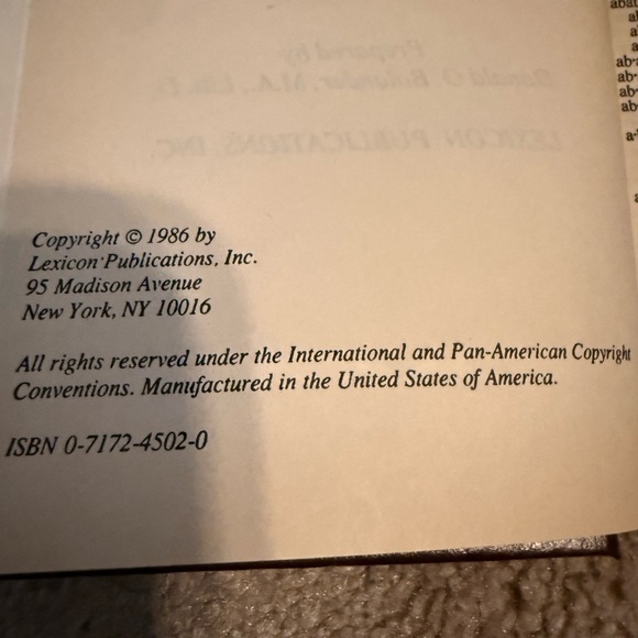 Webster’s” 5 Reference Books:4 1/2”x 6 1/2”-Leather Bound:Vintage - Picture 4 of 14